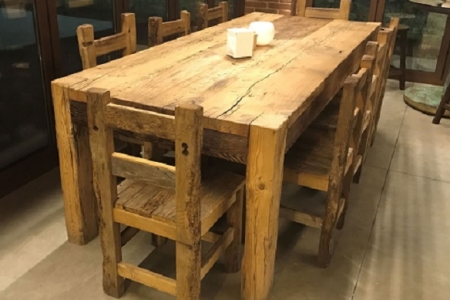 tavolo moderno-rustico