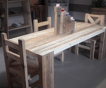 tavolo moderno-rustico