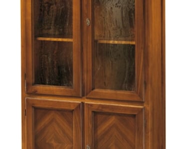 libreria 2 ante in vetro