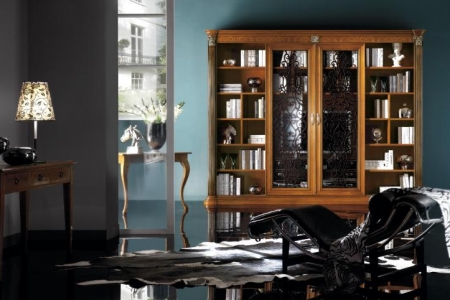 soggiorno con ante scorrevoli con traforo