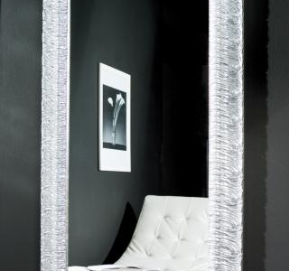 specchiera foglia argento