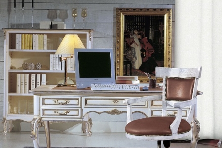 studio bianco intagliato