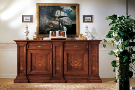 credenza con intarsio