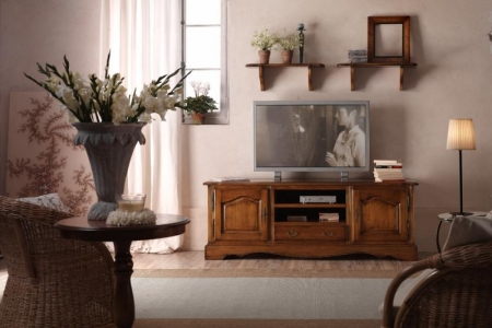 porta tv 2 porte con cassetto e 2 vano a giorno