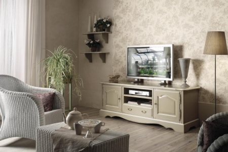 porta tv  laccato 2 porte con cassetto e 2 vano a giorno