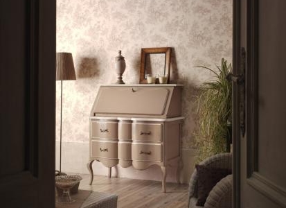 bureau con alzata laccato