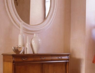 credenza con intarsio colore noce