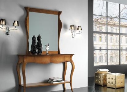 console sagomata con specchiera