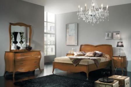 camera sagomata colore ciliegio