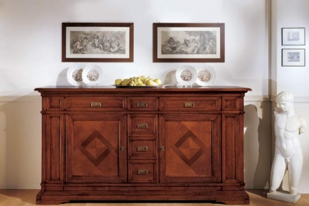 credenza intarsio 2 porte