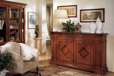 credenza intarsio 2 porte