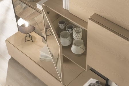 porta tv legno naturale