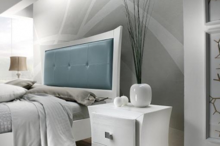 comodino bianco frassino