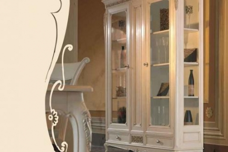 cristalliera laccata 2 porte