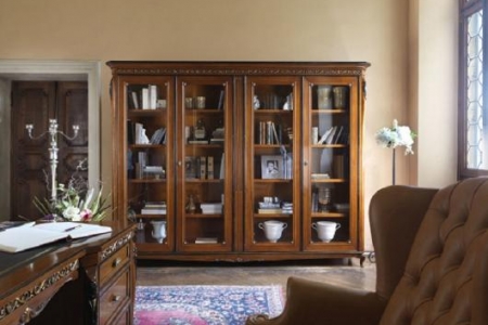 libreria noce 4 ante