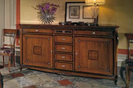 credenza 2 porte con intarsio