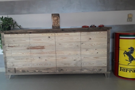 madia moderna in legno antico