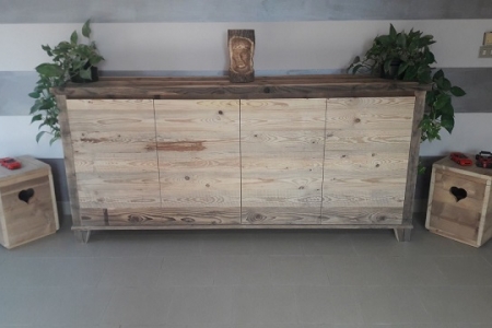 madia moderna in legno antico