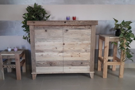 madia moderna in legno antico
