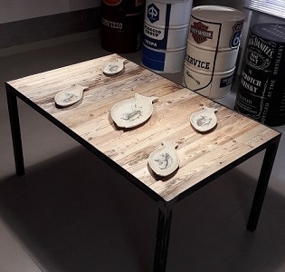 tavolo moderno-rustico