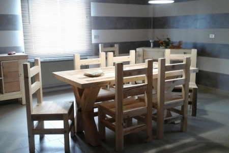 tavolo moderno-rustico